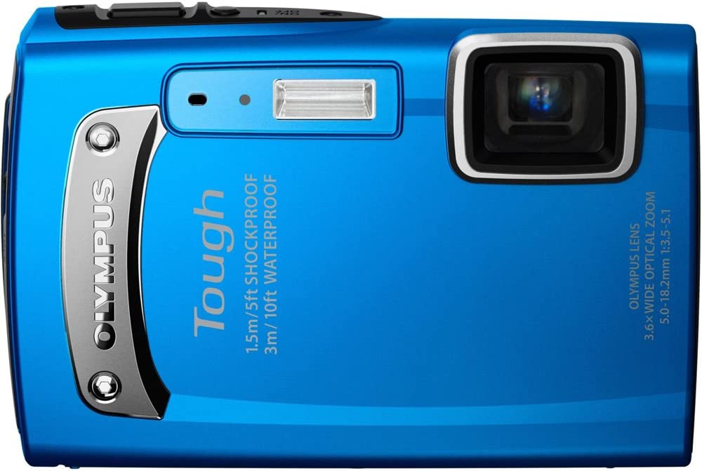 Olympus TG-310 Tough 14.0 MP Digital Camera with 3.6x Wide Optical Zoom and 2.7-Inch LCD, (Blue) (Old Model)