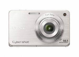 sony cyber-shot dsc-w560 14.1 mp digital still camera with carl zeiss vario-tessar 4x wide-angle optical zoom lens and 3.0-inch lcd (silver)
