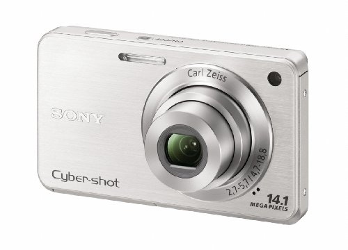 Sony Cyber-Shot DSC-W560 14.1 MP Digital Still Camera with Carl Zeiss Vario-Tessar 4x Wide-Angle Optical Zoom Lens and 3.0-inch LCD (Silver)