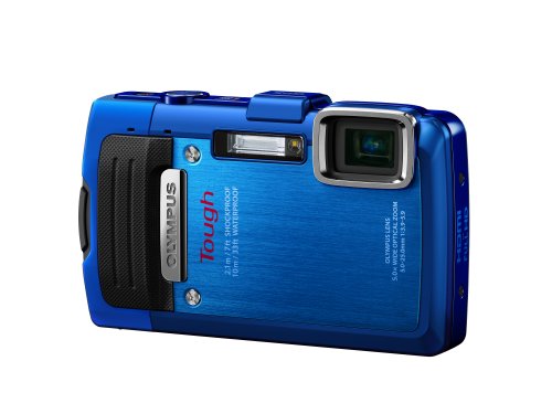 Olympus Stylus TG-830 iHS Digital Camera with 5x Optical Zoom and 3-Inch LCD (Blue) (Old Model)