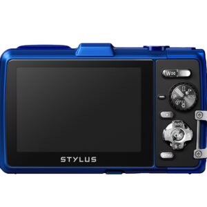 Olympus Stylus TG-830 iHS Digital Camera with 5x Optical Zoom and 3-Inch LCD (Blue) (Old Model)