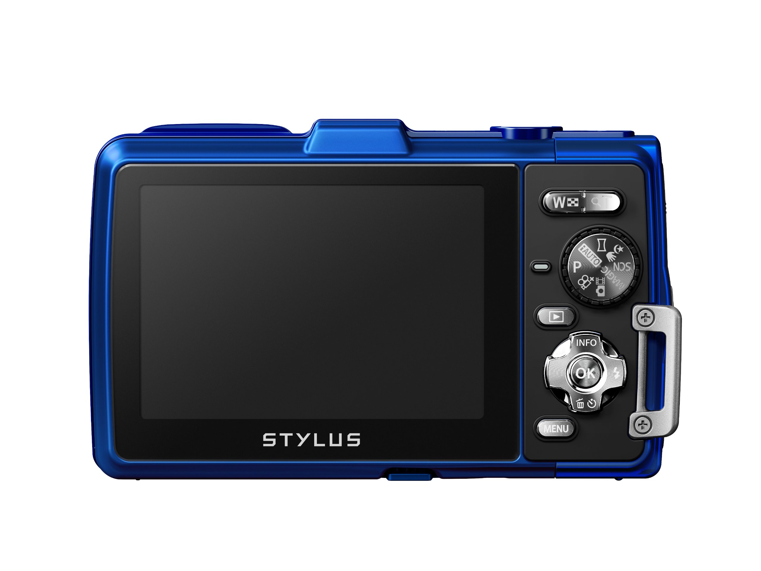 Olympus Stylus TG-830 iHS Digital Camera with 5x Optical Zoom and 3-Inch LCD (Blue) (Old Model)