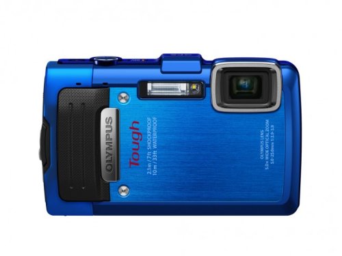 Olympus Stylus TG-830 iHS Digital Camera with 5x Optical Zoom and 3-Inch LCD (Blue) (Old Model)