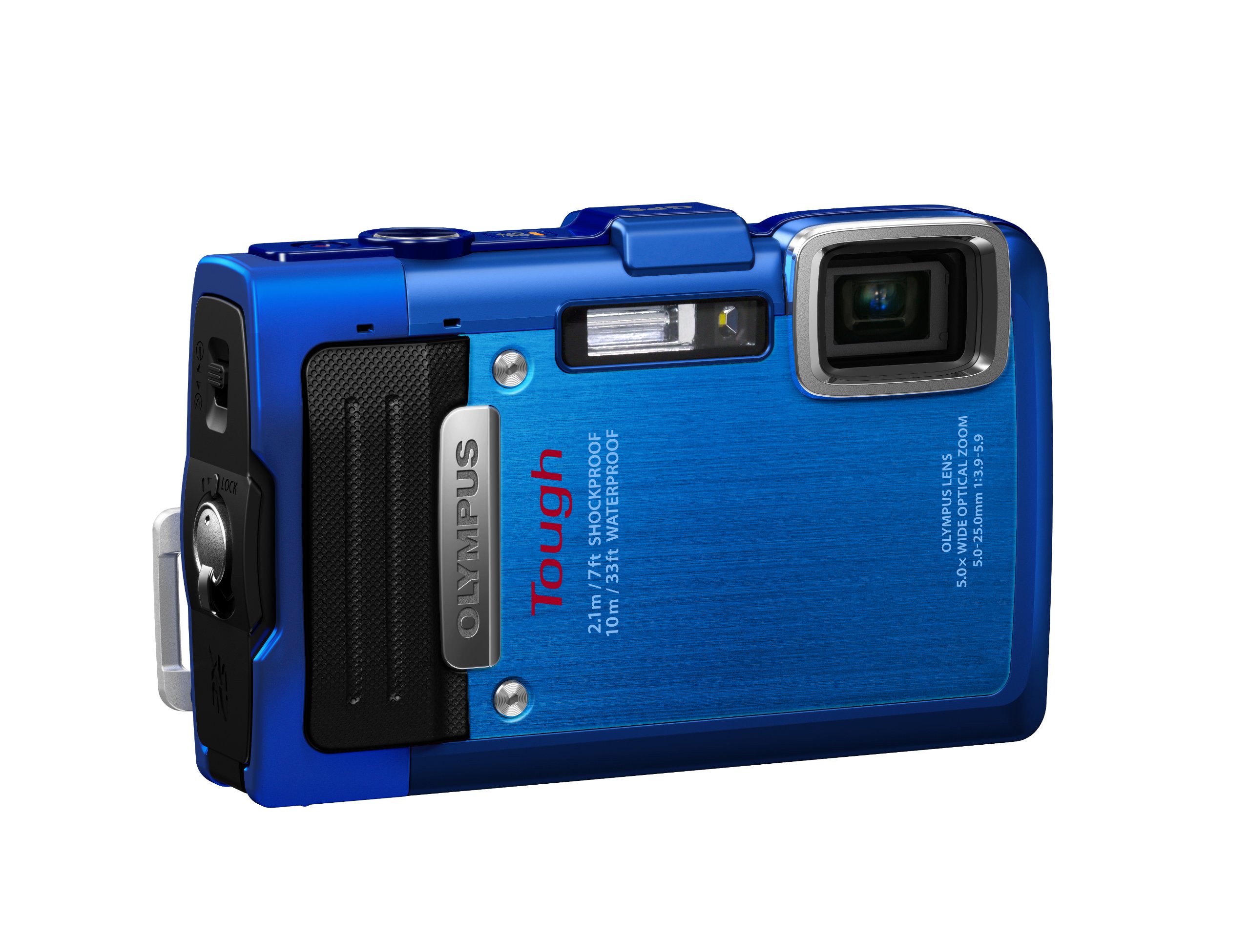 Olympus Stylus TG-830 iHS Digital Camera with 5x Optical Zoom and 3-Inch LCD (Blue) (Old Model)