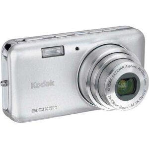 kodak easyshare v803 8 mp digital camera with 3xoptical zoom (silver argent)
