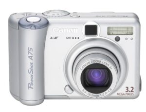 canon powershot a75 3.2mp digital camera with 3x optical zoom (old model)