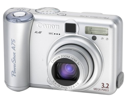 Canon PowerShot A75 3.2MP Digital Camera with 3X Optical Zoom (OLD MODEL)