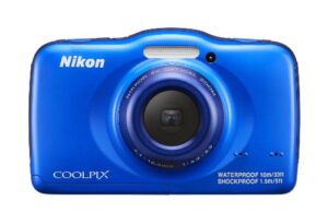 nikon coolpix s32 13.2 mp waterproof digital camera with full hd 1080p video (blue) (discontinued by manufacturer)