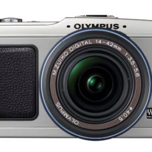 Olympus PEN E-P1 12.3 MP Micro Four Thirds Interchangeable Lens Digital Camera with 3-inch LCD and Silver 14-42mm f/3.5-5.6 Zuiko Digital Zoom Lens (Silver)