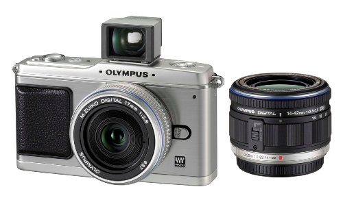 Olympus PEN E-P1 12.3 MP Micro Four Thirds Interchangeable Lens Digital Camera with 3-inch LCD and Silver 14-42mm f/3.5-5.6 Zuiko Digital Zoom Lens (Silver)