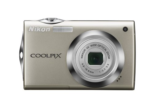 Nikon Coolpix S4000 12 MP Digital Camera with 4x Optical Vibration Reduction (VR) Zoom and 3.0-Inch Touch-Panel LCD (Silver)