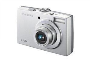 samsung l100 8.1mp digital camera with 3x optical zoom (silver)