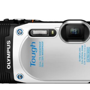 Olympus Stylus TG-850 IHS 16 MP Digital Camera (White) - International Version