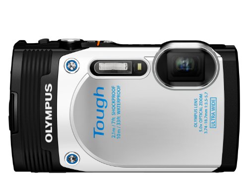 Olympus Stylus TG-850 IHS 16 MP Digital Camera (White) - International Version