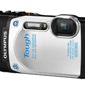 Olympus Stylus TG-850 IHS 16 MP Digital Camera (White) - International Version