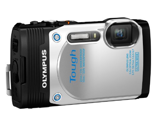 Olympus Stylus TG-850 IHS 16 MP Digital Camera (White) - International Version