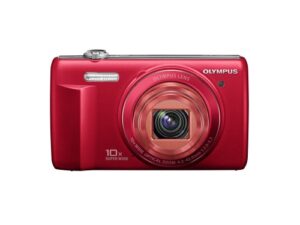 olympus vr-340 red 16mp digital camera with 10x optical zoom (red)