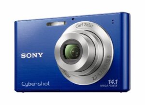 sony dsc-w330 14.1mp digital camera with 4x wide angle zoom with digital steady shot image stabilization and 3.0 inch lcd (blue)