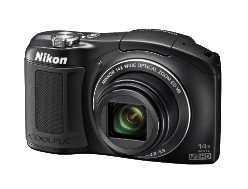 Nikon COOLPIX L620 18.1 MP CMOS Digital Camera with 14x Zoom Lens and Full 1080p HD Video (Black) (OLD MODEL)