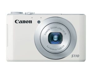 canon powershot s110 12.1 mp digital camera with 5x wide-angle optical image stabilized zoom (white)