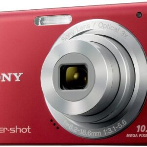 Sony Cybershot DSC-W180 10.1MP Digital Camera with 3x SteadyShot Stabilized Zoom and 2.7-inch LCD (Red)