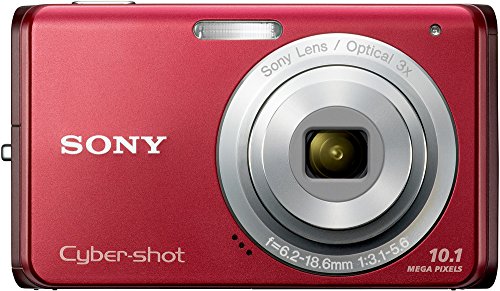 Sony Cybershot DSC-W180 10.1MP Digital Camera with 3x SteadyShot Stabilized Zoom and 2.7-inch LCD (Red)