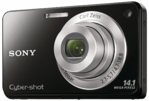 sony cyber-shot dsc-w560 14.1 mp digital still camera with carl zeiss vario-tessar 4x wide-angle optical zoom lens and 3.0-inch lcd (black)