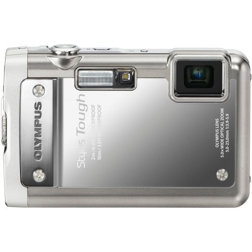 Olympus Stylus Tough 8010 14MP Digital Camera with 5x Wide Angle Zoom and 2.7 inch LCD (Silver) (Old Model)