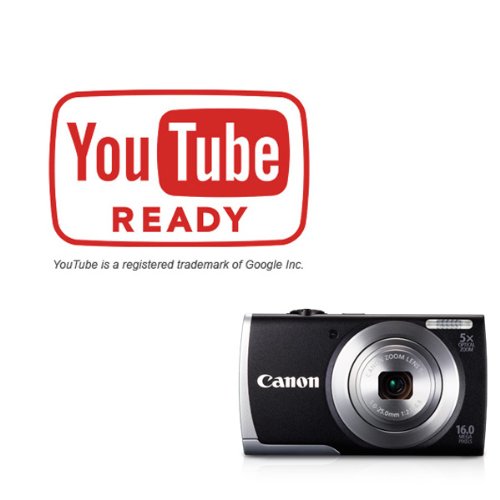 Canon PowerShot A2600 is 16.0 MP Digital Camera with 5X Optical Zoom and 720p Full HD Video Recording (Black)