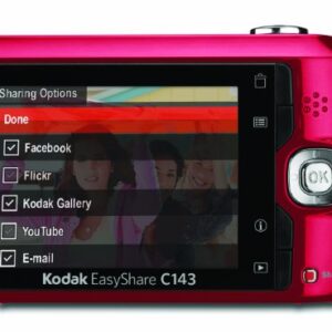 Kodak Easyshare C143 Digital Camera (Red)