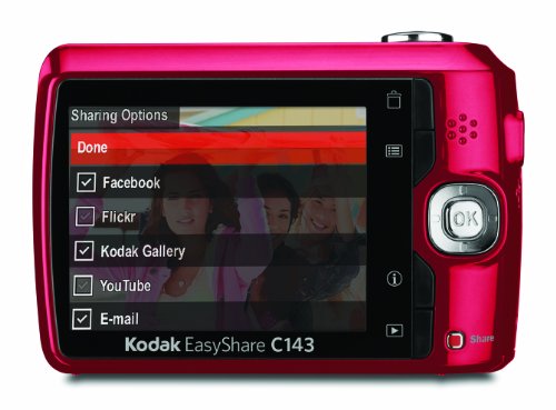 Kodak Easyshare C143 Digital Camera (Red)