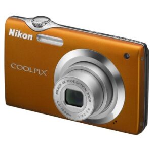 Nikon Coolpix S3000 12 MP Digital Camera with 4x Optical Vibration Reduction (VR) Zoom and 2.7-Inch LCD (Orange)