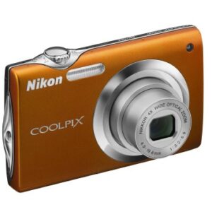 Nikon Coolpix S3000 12 MP Digital Camera with 4x Optical Vibration Reduction (VR) Zoom and 2.7-Inch LCD (Orange)