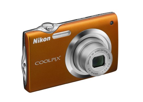 Nikon Coolpix S3000 12 MP Digital Camera with 4x Optical Vibration Reduction (VR) Zoom and 2.7-Inch LCD (Orange)