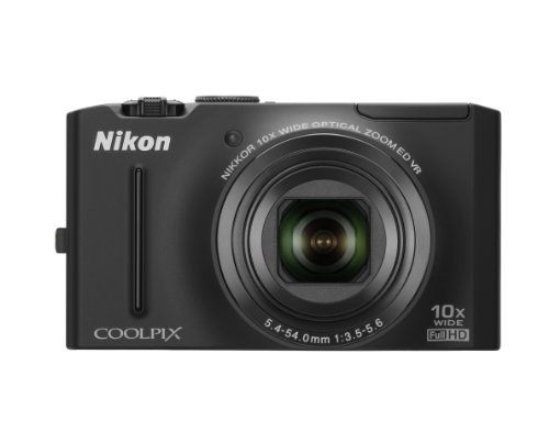 Nikon Coolpix S8100 12.1 MP CMOS Digital Camera with 10x Optical Zoom-Nikkor ED Lens and 3.0-Inch LCD (Black)