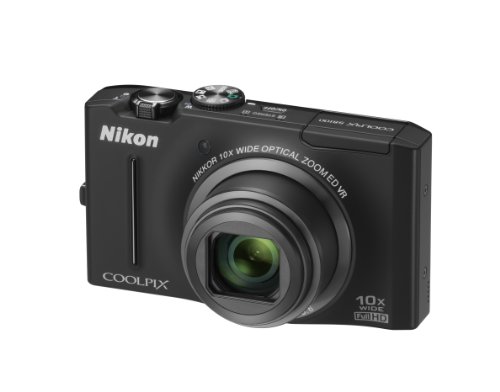 Nikon Coolpix S8100 12.1 MP CMOS Digital Camera with 10x Optical Zoom-Nikkor ED Lens and 3.0-Inch LCD (Black)