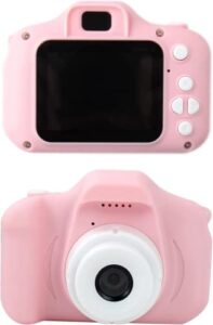 2022 upgrade kids selfie camera, christmas birthday gifts for boys age 3-9, hd digital video cameras for toddler, portable toy for 3 4 5 6 7 8 year old boy with 32gb sd card (pink)