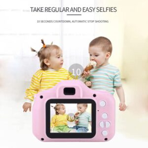 2022 Upgrade Kids Selfie Camera, Christmas Birthday Gifts for Boys Age 3-9, HD Digital Video Cameras for Toddler, Portable Toy for 3 4 5 6 7 8 Year Old Boy with 32GB SD Card (Pink)