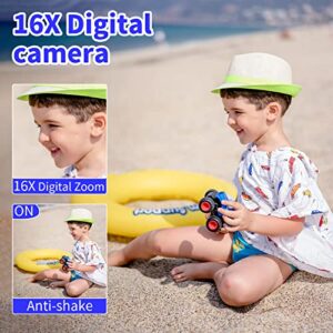 Kids Camera for Teens Boys and Girls, Vlogging Camera, 1080P Digital Camera for YouTube Autofocus 16X Digital Zoom with 32GB SD Card