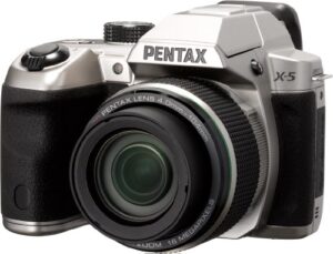 pentax x-5 silver 16 digital camera with 26x optical image stabilized zoom with 3-inch lcd (silver)