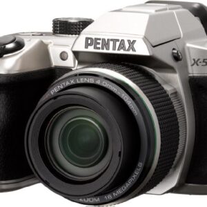 Pentax X-5 silver 16 Digital Camera with 26x Optical Image Stabilized Zoom with 3-Inch LCD (Silver)