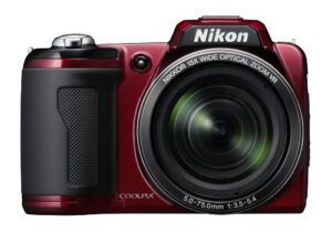 nikon coolpix l110 12.1mp digital camera with 15x optical vibration reduction (vr) zoom and 3.0-inch lcd (red)