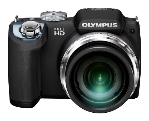 Olympus SP-720UZ 14MP 26x Opt Zoom 3-Inch LCD Digital Camera - Black