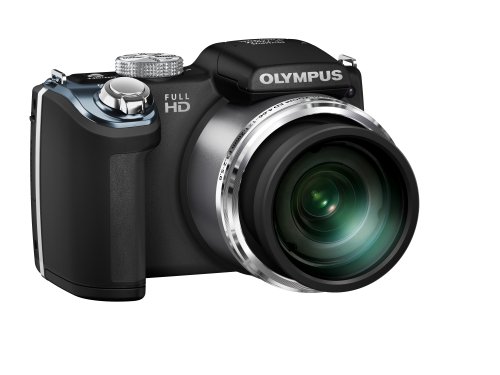 Olympus SP-720UZ 14MP 26x Opt Zoom 3-Inch LCD Digital Camera - Black