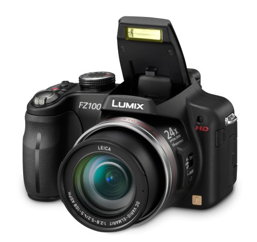 Panasonic Lumix DMC-FZ100 14.1 MP Digital Camera with 24x Optical Image Stabilized Zoom and 3.0-Inch LCD - Black