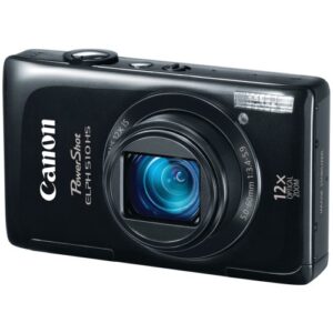 canon powershot elph 510 hs 12.1 mp cmos digital camera with full hd video and ultra wide angle lens (black)