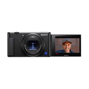 Sony ZV-1 Camera for Content Creators and Vloggers Koah Pro NP-BX1 Battery with Charger and Kingston 64GB Canvas Go Plus 170MB/s SD Card Bundle (3 Items)