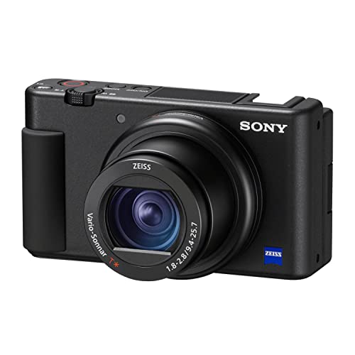 Sony ZV-1 Camera for Content Creators and Vloggers Koah Pro NP-BX1 Battery with Charger and Kingston 64GB Canvas Go Plus 170MB/s SD Card Bundle (3 Items)