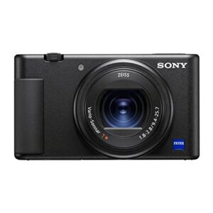 Sony ZV-1 Camera for Content Creators and Vloggers Koah Pro NP-BX1 Battery with Charger and Kingston 64GB Canvas Go Plus 170MB/s SD Card Bundle (3 Items)