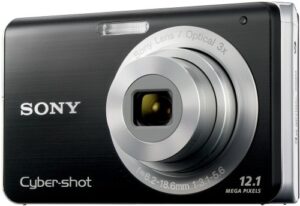 sony cybershot dsc-w190 12.1mp digital camera with 3x super steady shot stabilized zoom and 2.7 inch lcd (black)